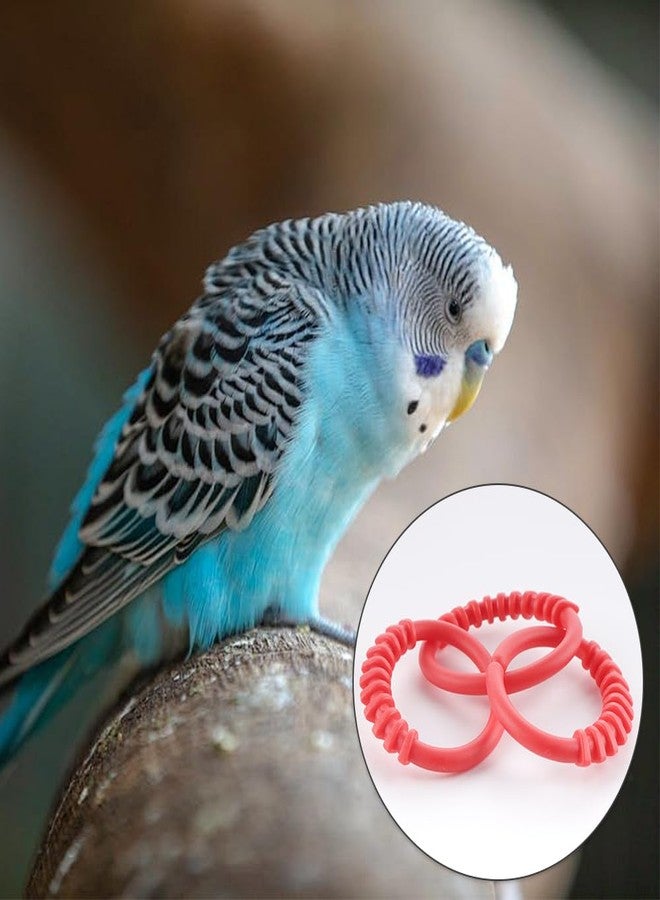 DQITJ 24 Pcs Bird Chewing Toy Parrot Plastic Large Link DIY Cage Accessories - Image 2