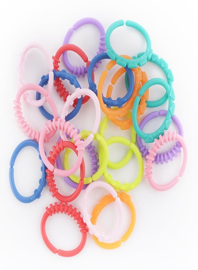 DQITJ 24 Pcs Bird Chewing Toy Parrot Plastic Large Link DIY Cage Accessories - Image 5