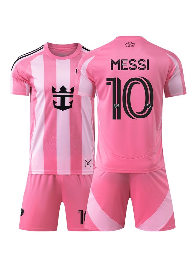 MESSI 2025-2026 season #10 Messi football jersey shorts suit children's size and adult size, a gift for fans and friends - Image 1