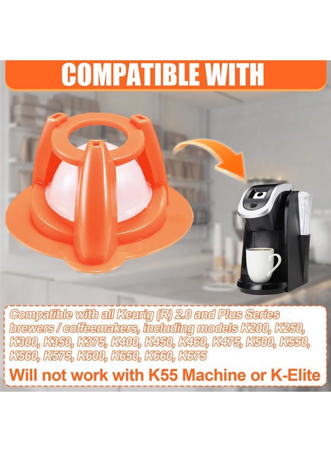 Dpwrrot 2 Pack Needle Cleaning Tools Compatible With Keurig 2.0 Coffeemakers Needle Cleaning Tool No More Coffee Grounds Left In Coffee Or Semi-Finished Coffee(Orange) - Image 3