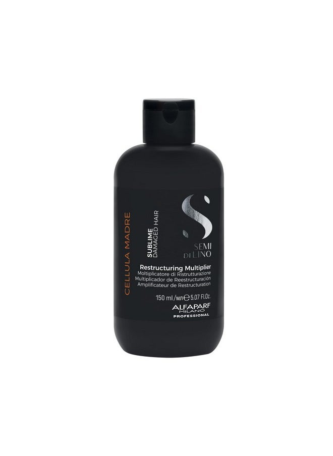 ALFAPARF MILANO Semi Di Lino Sublime Cellula Madre Restructuring Multiplier For Damaged Hair - Repairs And Reconstructs For Healthy Hair - Protects And Enhances Cosmetic Color - (5.07 Fl. Oz.)  - Image 1