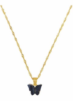 Generic Pendant Necklace,  Women's Pendant Necklace Butterfly Moon Sterling Silver Gold Acrylic, Color Clavicle Chain Necklace Card Necklaces Clavicle Necklaces for Women Girls  - Image 2