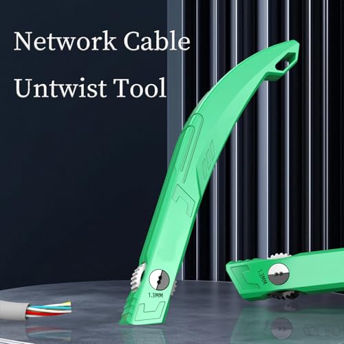 SAMIQU Wire Straightener & Untwist Tool for 1.3mm Crystal Network Cables – Efficient Cable Comb and Wires Pair Separator - Image 5