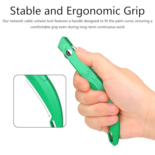 SAMIQU Wire Straightener & Untwist Tool for 1.3mm Crystal Network Cables – Efficient Cable Comb and Wires Pair Separator - Image 3