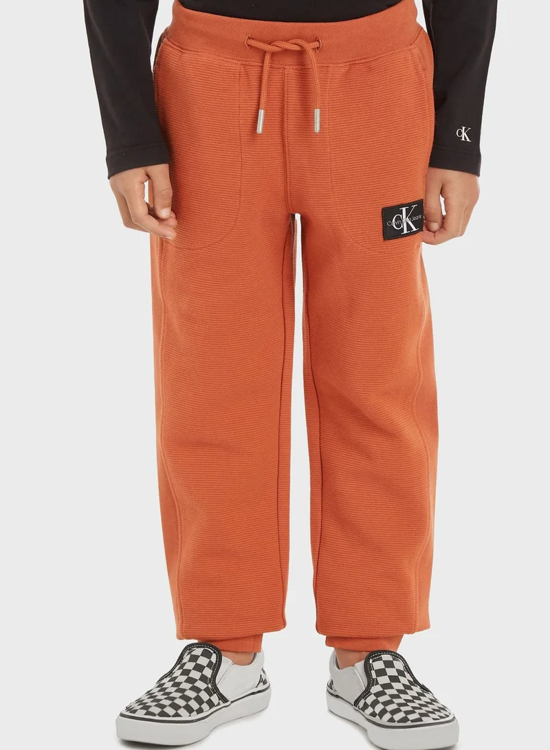 Calvin Klein Jeans Kids Ottoman Sweatpants