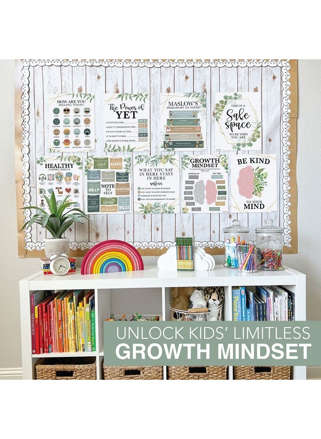Hadley Designs Hadley Designs 9 Greenery Mental Health Posters For Classroom Elementary - School Counselor Office Decor, Mental Health Therapy Decor For Office, School Counseling Office Decor  - Image 5