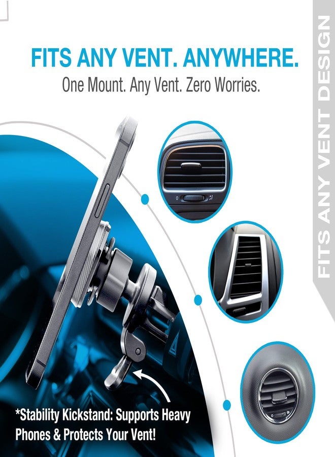 Naztech Magnetic Car Phone Holder Vent - MagBuddy Elite Air Vent Magnetic Phone Mount for Car Magnet Clip Mobile Holder Mount Clip Holders Navigation Bracket Universal Cellphone Automobile Accessories - Image 4