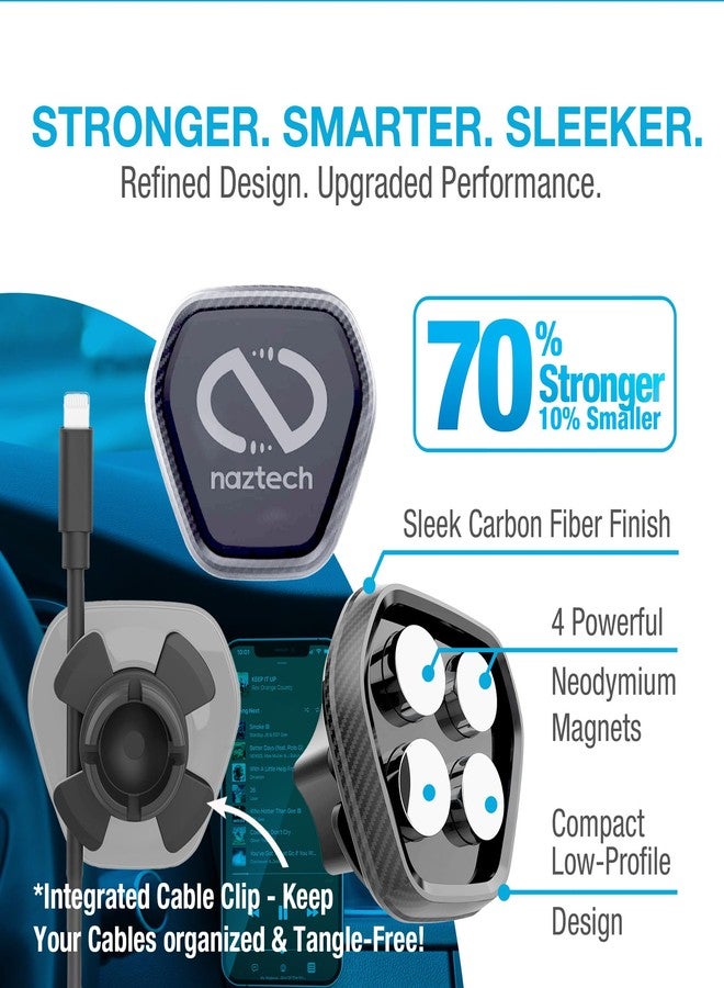 Naztech Magnetic Car Phone Holder Vent - MagBuddy Elite Air Vent Magnetic Phone Mount for Car Magnet Clip Mobile Holder Mount Clip Holders Navigation Bracket Universal Cellphone Automobile Accessories - Image 5