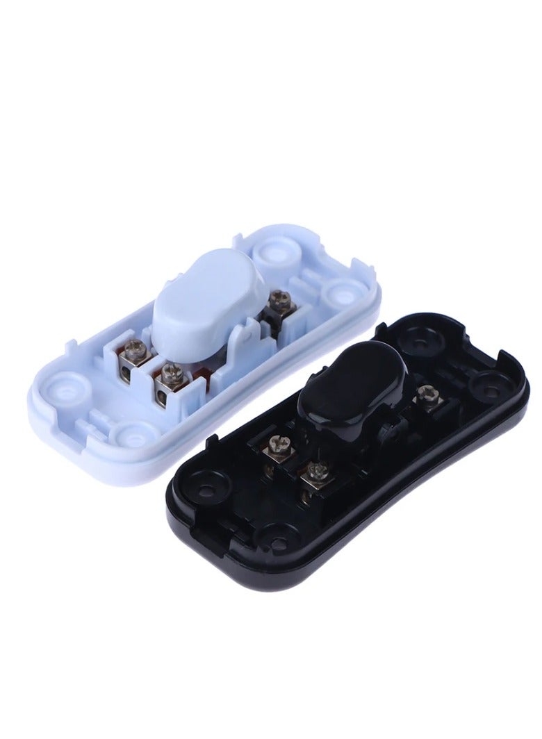 Inline Cord Switch 110-250v 100W Torpedo Switch Control Cable Line Switch On-Off Control Feed-Through Rocker Switch for Table Lamp Desk Light - Image 2