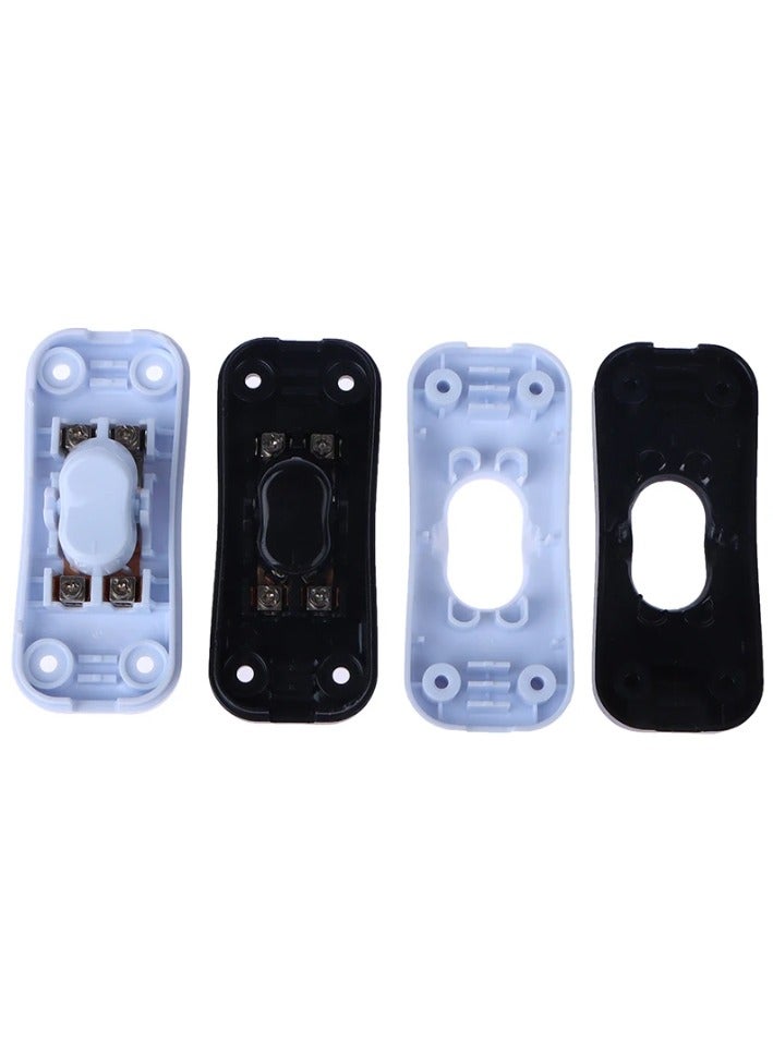 Inline Cord Switch 110-250v 100W Torpedo Switch Control Cable Line Switch On-Off Control Feed-Through Rocker Switch for Table Lamp Desk Light - Image 3