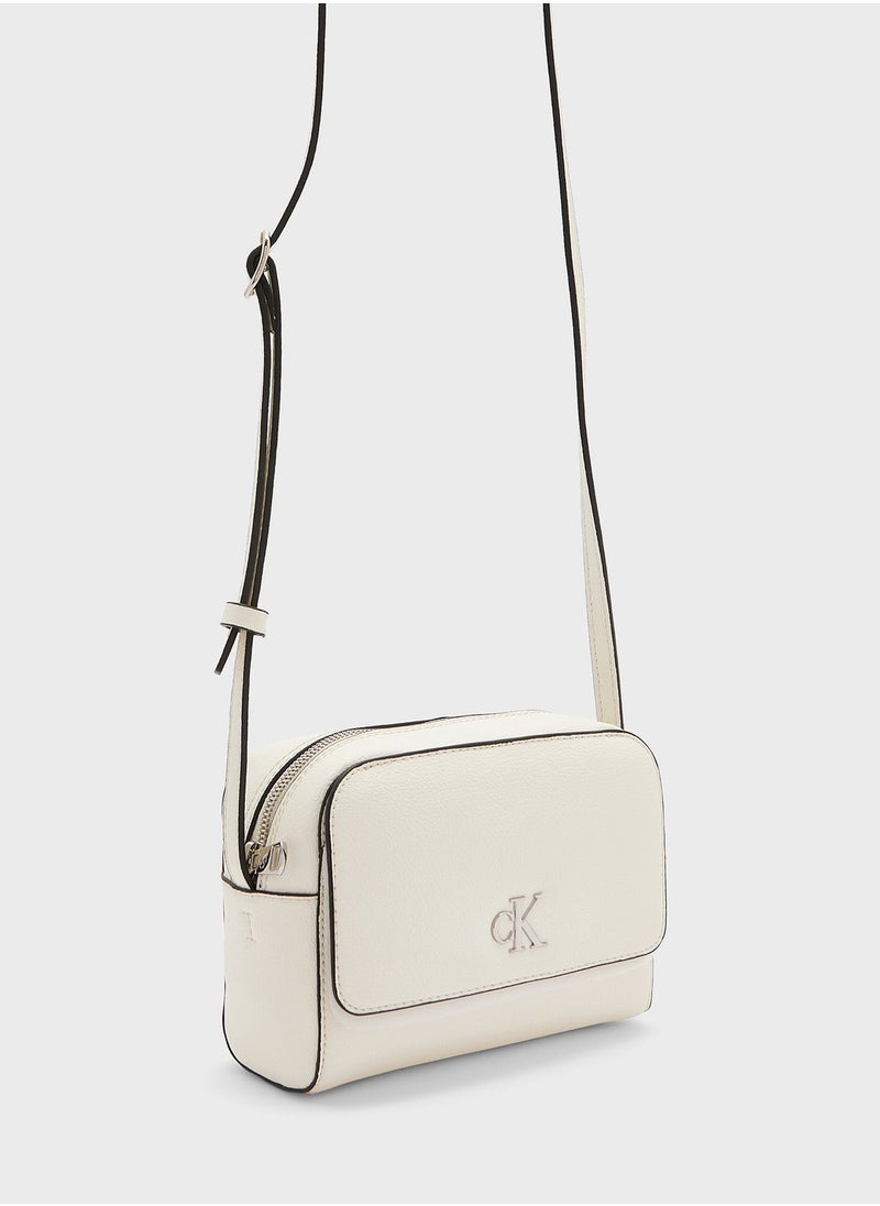 CALVIN KLEIN Flap Over Logo Detailed Crossbody  - Image 3