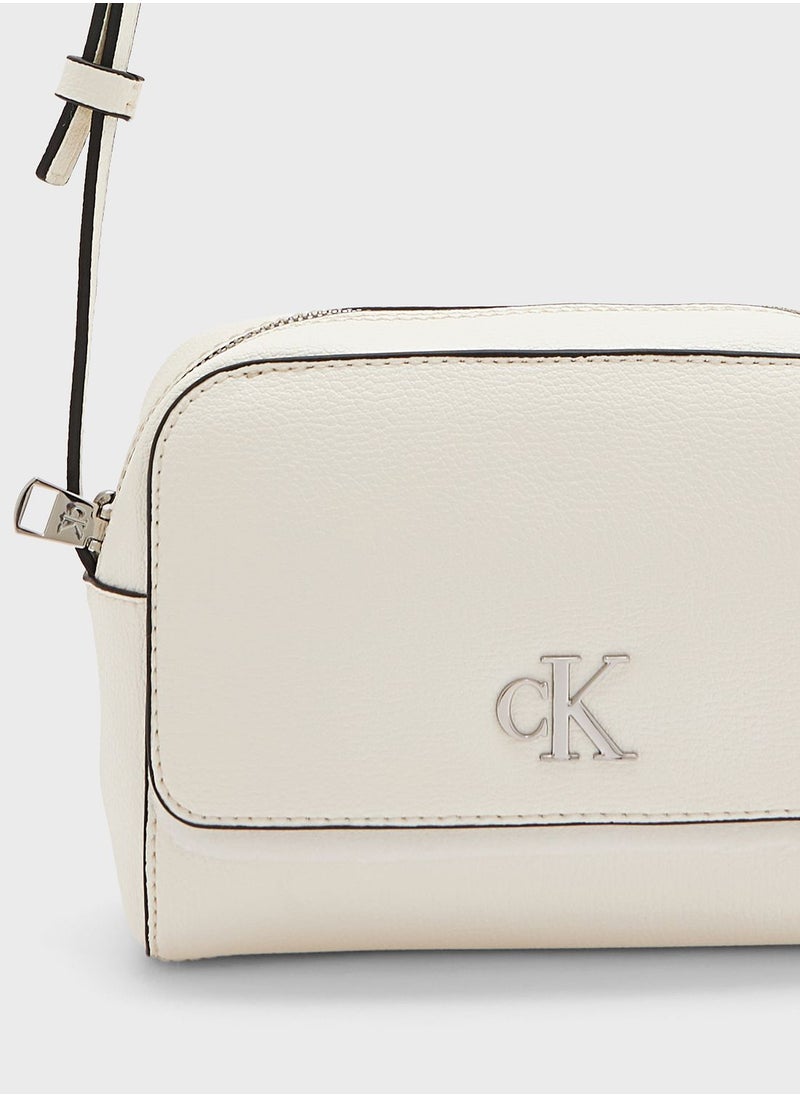 CALVIN KLEIN Flap Over Logo Detailed Crossbody  - Image 4