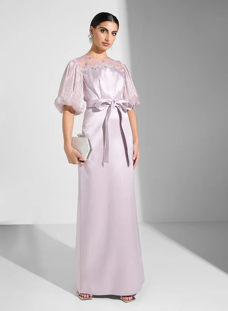 Iyra Satin Evening Dress