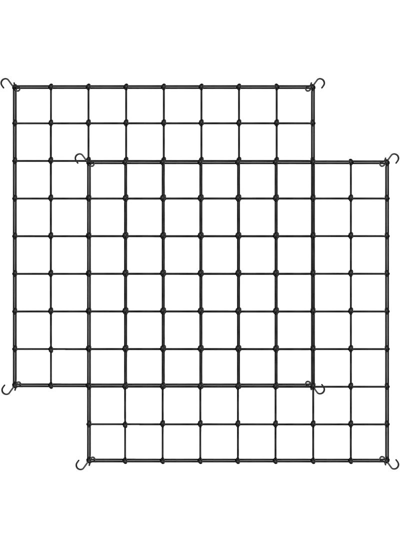 iPower iPower Elastic Trellis Netting for 5x5FT HeavyDuty Plant Net with Hooks Flexible Hydroponics Support for Indoor Plants Gardening and Horticulture 2Pack  - Image 1