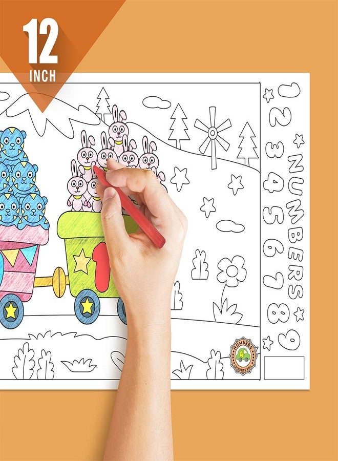 Inkmeo | Numbers Wall Colouring Roll | AR Enabled | Interactive Educational Learning Chart | for Kids | of All Ages | Best Gift | Size (6 X 40 Inches) | Number Recognition,Skill Building - Image 5
