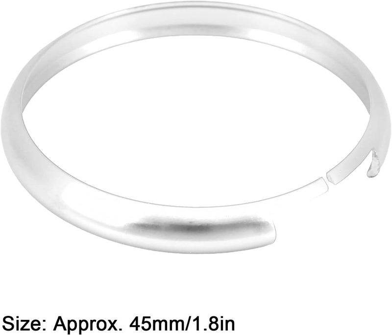 Aluminum Alloy Remote Key Trim, Decorative Ring for MINI R55 R56 R57 R58 R59 R60, Protect Scratches & Dents, Made of , , Fine Workmanship, Prevent Fading, Direct (Silver) - Image 2