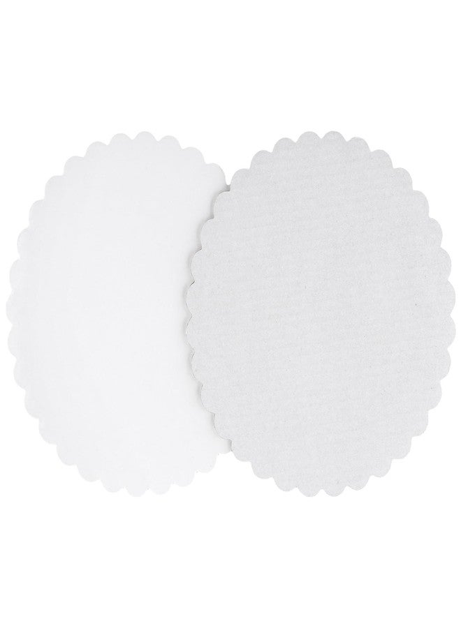 LEXININ 120 Pack White Cake Boards, 6 Inch Scalloped Round Cake Circles Base for Birthday, Wedding, Desserts, Pastries - Image 4