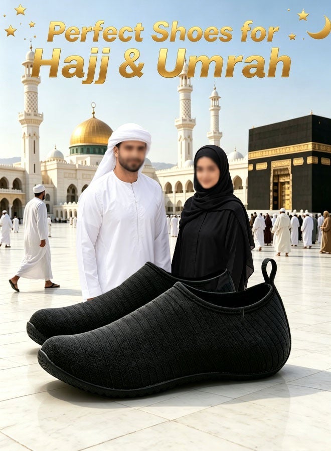 Ailily Umrah and Hajj slippers, Tawaf and Haram socks, non-slip for men and women , comfortable and light Size 44/45 - Image 2