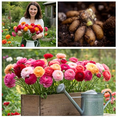 CZ Grain Ranunculus Mix Color Bulbs for Planting – 20 Healthy Bulbs, Vibrant Multi-Color Flowers, Perfect for Garden Beds, Containers, Borders, and Cut Flower Bouquets - Image 2