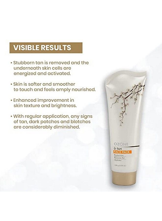 Ozone عبوة الوجه د تان من آيورفيدكس 100 جرام لإزالة السمرة والتحكم في الزيوت - Image 4