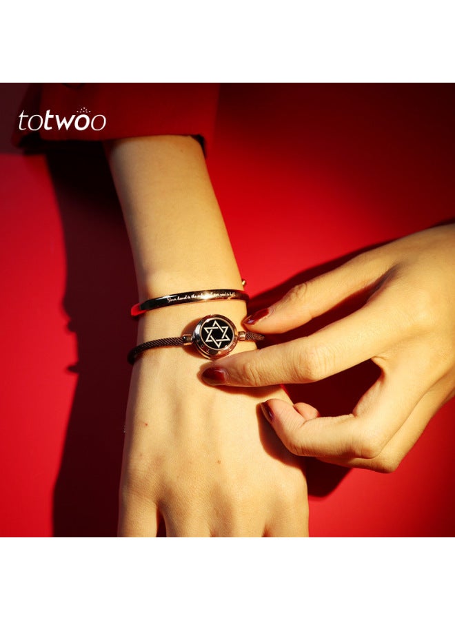 توتو Totwoo Guardian Lover Smart Bracelet Couple Long Distance Love Remote Sensing Interactive Bracelet Hexagram Star Bracelet - Image 4