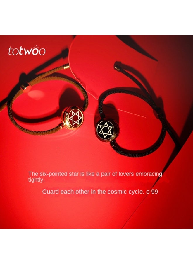 توتو Totwoo Guardian Lover Smart Bracelet Couple Long Distance Love Remote Sensing Interactive Bracelet Hexagram Star Bracelet - Image 3