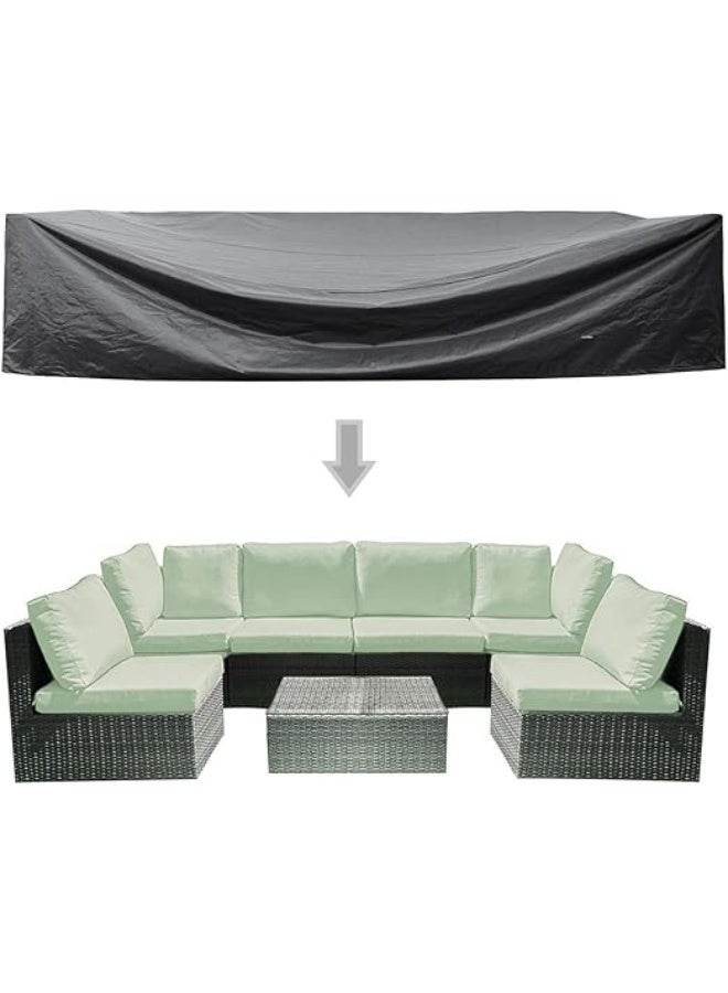 Patio Cover Outdoor Furniture Lounge Porch Sofa Waterproof Dust Proof Protective Covers 320x160 - Image 1