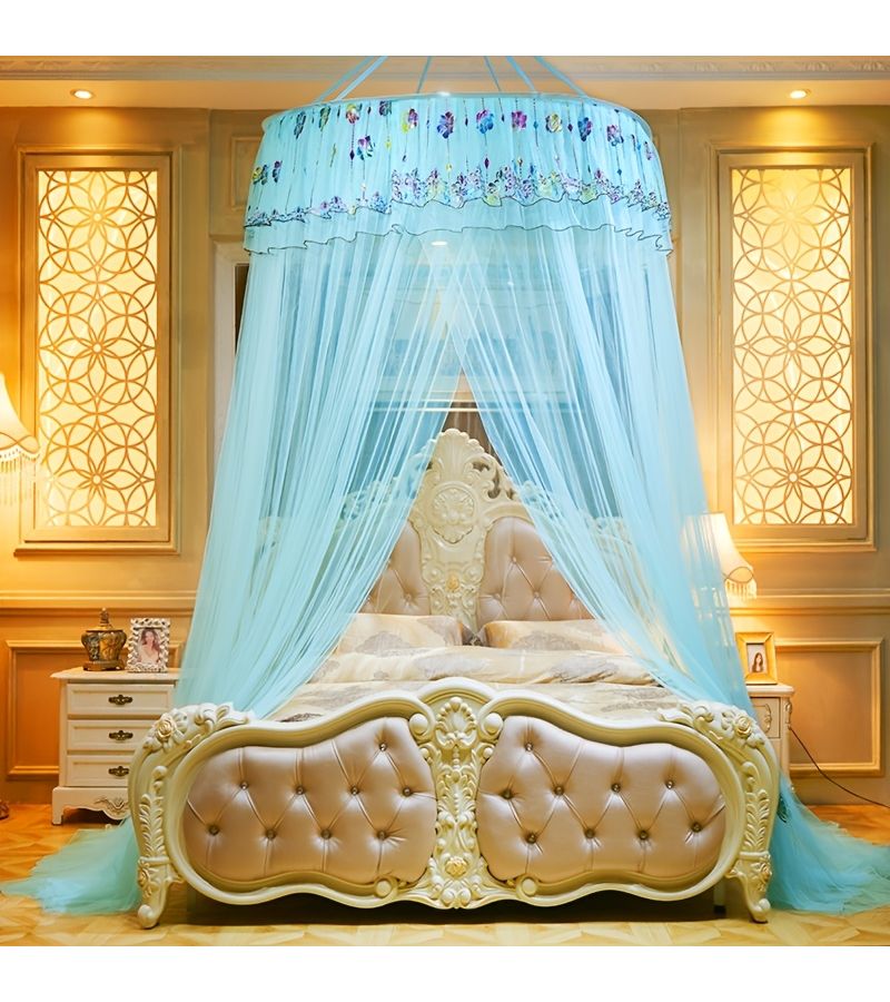 Pink Princess Style Mosquito Net Double Layer Lace 360 Coverage No Installation Required For 11024inch - Image 2