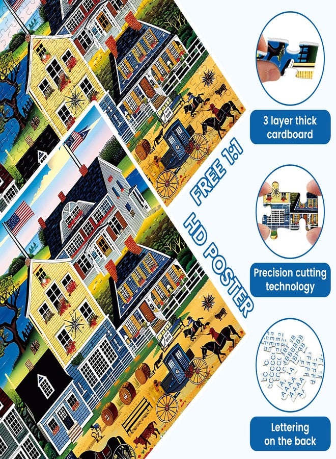 VOLUVOLU 500 Pieces Puzzle for Adults, Fall Puzzle, Autumn Puzzle, Funny Puzzle for Adults, Challenging Game Home Decor Birthday Party Gift Toy for Adults Kids Seniors 20.5 * 15 inch - Image 4