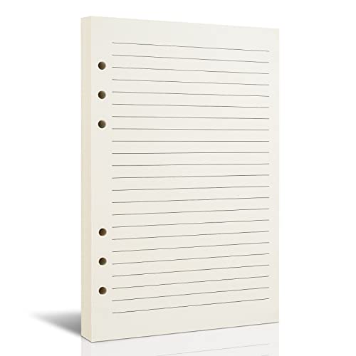 Tofun A5 Line Refill Paper, A5 Binder Refills for 6-Ring Binders Planner Traveller Journal Notebook Dairy, 8mm Ruled Filler Paper Insert, 80 Sheets 160 Pages, Lined - Image 1