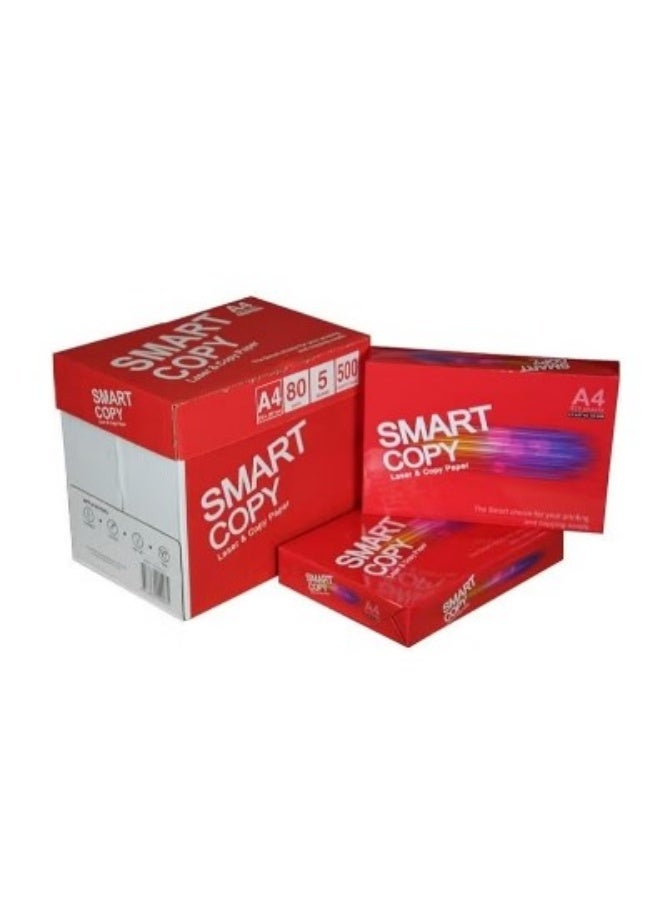 Smart Copy A4 Paper, 80gsm, White, 5 Reams (2500 Sheets)