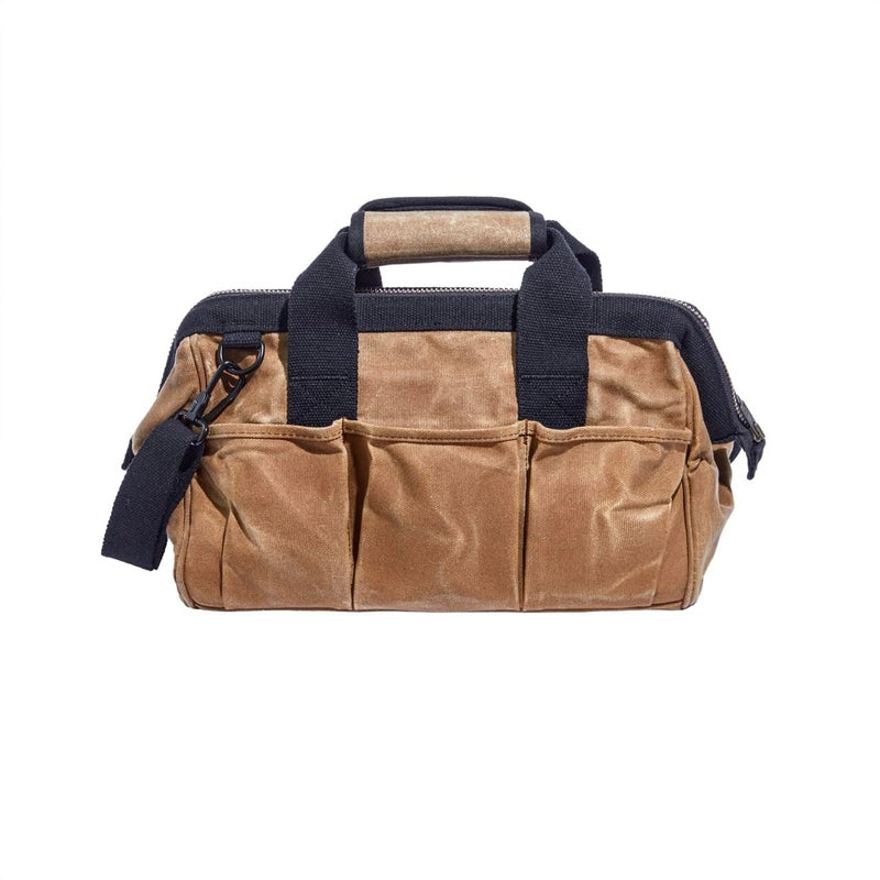 Readywares Tool Bag, Heavy Duty Waxed Canvas Toolbag for Gear, Tools, Supplies and Equipment (15", Tan) - Image 2