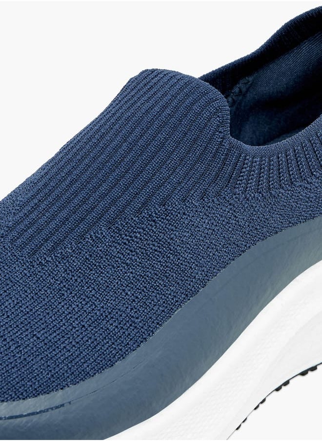 Kappa Mens Textured Slip-On Sports Shoes with Pull Tabs  - Image 4