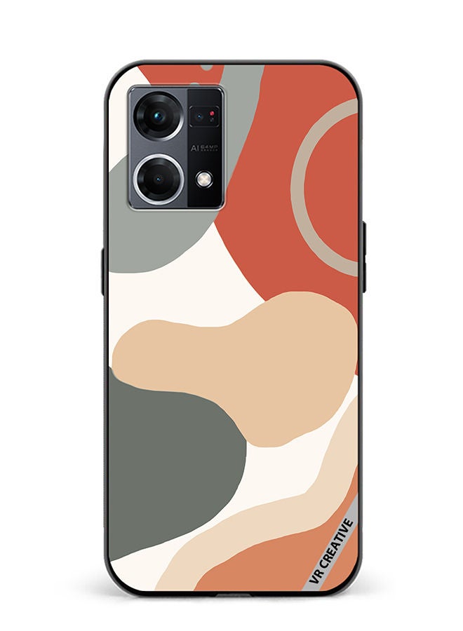 VR CREATIVE Protective Case Cover For Oppo Reno8 4G Layers Design Multicolour - Image 1