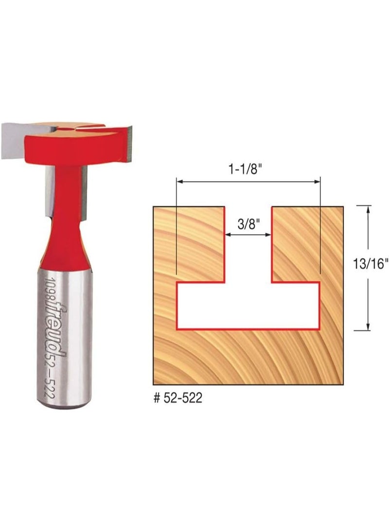 Freud 52-522: 1-1/8" (Dia.) T-Slotting Cutter Bit with 1/2" Shank - Image 2