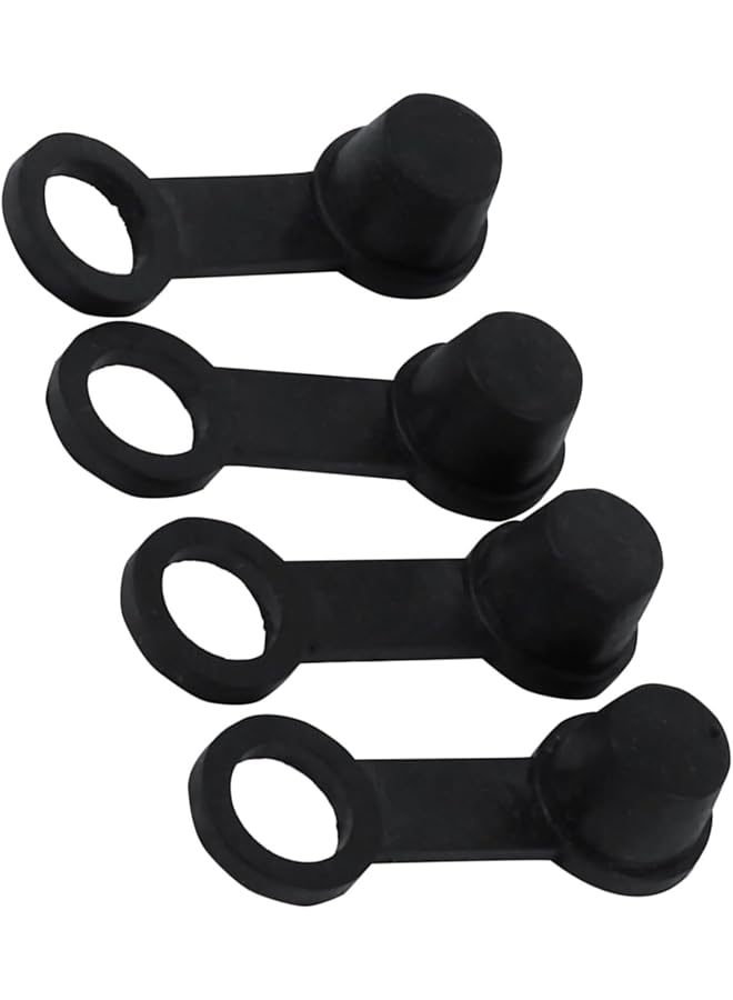 Generic Motorbike Practical Black Rubber Brake Bleed Nipple Grease Cap Dust Cover 8Mm 4Pcs Set For Car Motorcycle Repair  - Image 4