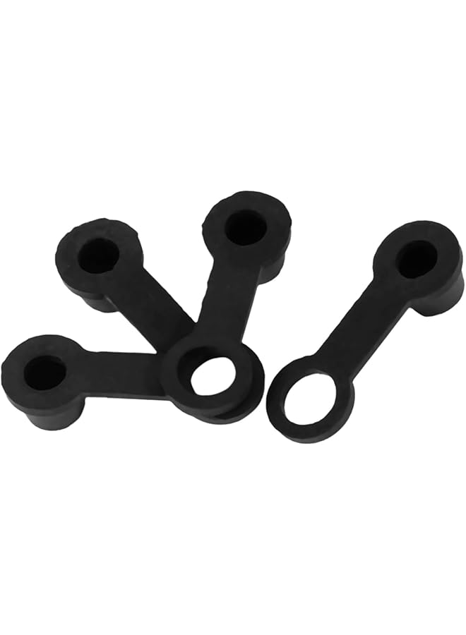 Generic Motorbike Practical Black Rubber Brake Bleed Nipple Grease Cap Dust Cover 8Mm 4Pcs Set For Car Motorcycle Repair  - Image 5