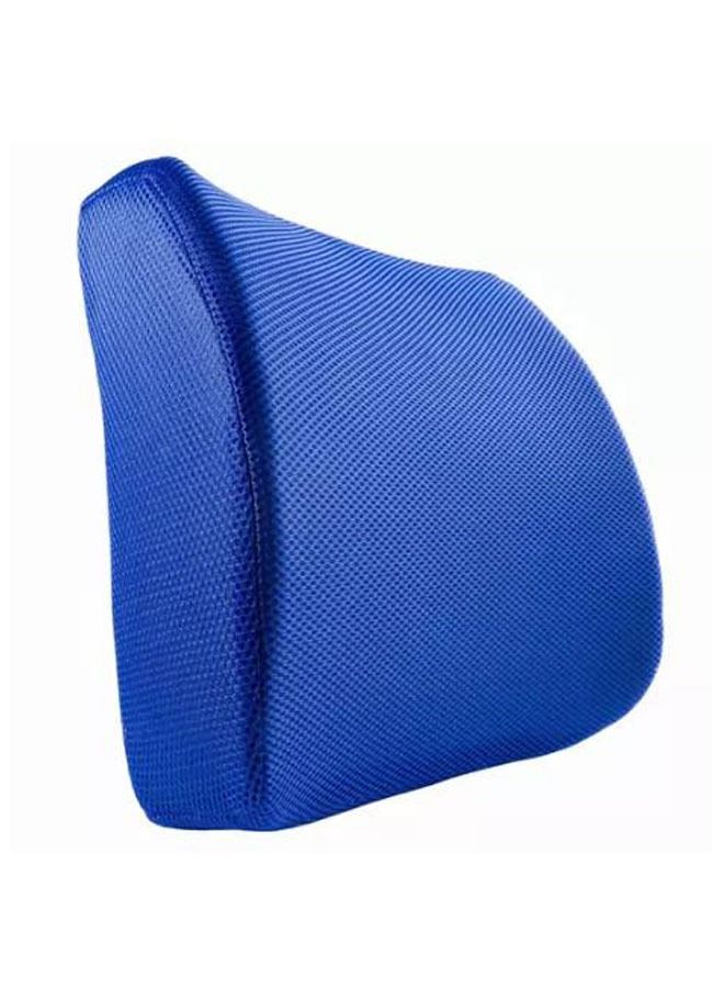 وسادة دعم أسفل الظهر من إسفنج ميموري فوم لكرسي المكتب ومقعد السيارة باللون الأزرق - Image 2