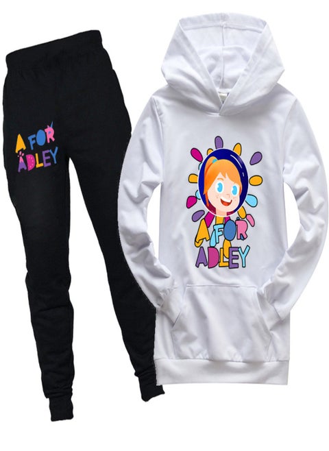 white fox Unisex long Sleeve Stylish Top hoodie cotton sweatshirts for Boys Girls Kid Children