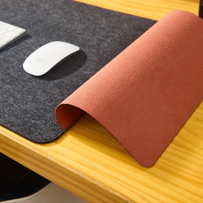 Bluejw Felt Desk Mat Large Desk Pad with Mouse Pad - Oversized Desk Pads for Office & Home - Image 5