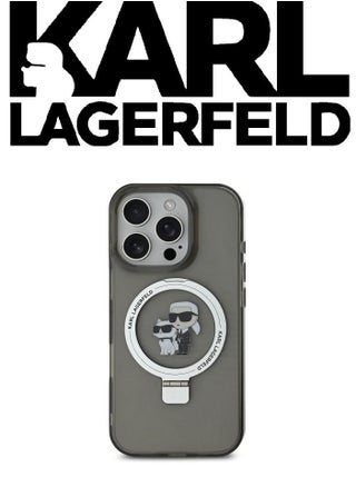 iPhone 16 Pro Case, supports wireless charging MagSafe With stand to and can be used as a phone holder, Dark transparent with original logo and design approved by the global brand (KARL LAGERFELD). From CG Mobile. - pzsku/Z4DBFF56F6ED4B3A3CFF8Z/45/_/1731851843/5c0d5195-dc42-42be-9490-b7385adbc7aa
