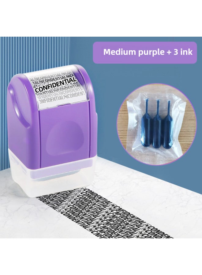 Roller-type Security Seal Random Code Privacy Seal Original Seal Oil Express Daub Pen Anti-leak Cover Information - Image 1