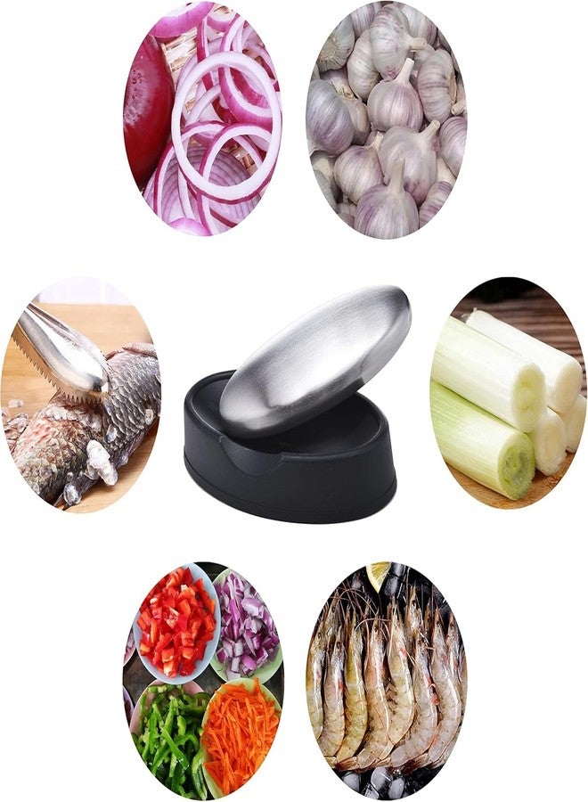 Defflo Stainless Steel Soap Hand Odour Remover for Fish Garlic Odor Onion Eliminating Smell | Deodorant Metal soap for Hotel Chefs and Smokers | Natural Odor Absorber Soap Restore The Original Taste (1 pcs) - Image 3