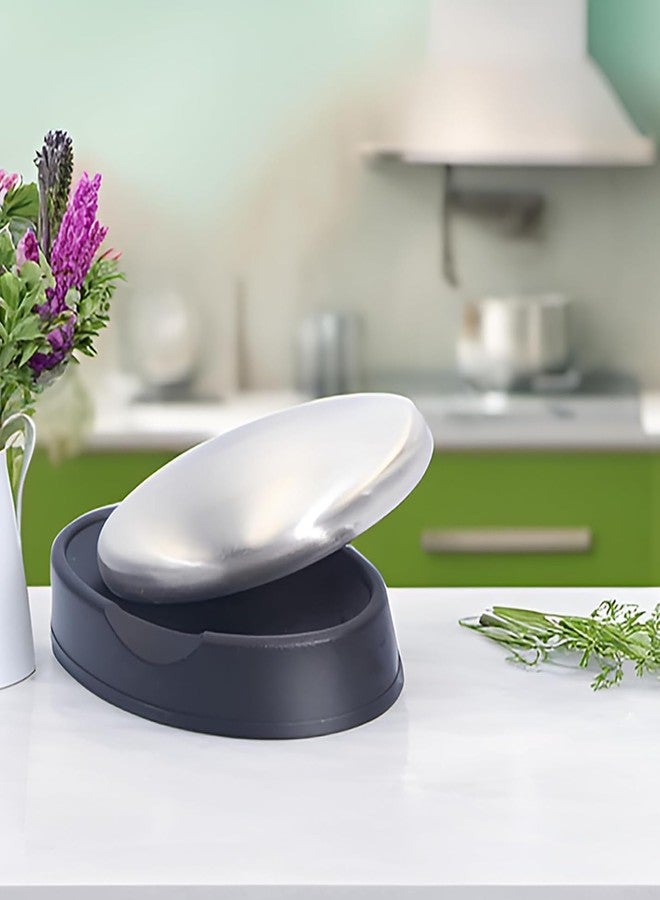 Defflo Stainless Steel Soap Hand Odour Remover for Fish Garlic Odor Onion Eliminating Smell | Deodorant Metal soap for Hotel Chefs and Smokers | Natural Odor Absorber Soap Restore The Original Taste (1 pcs) - Image 5