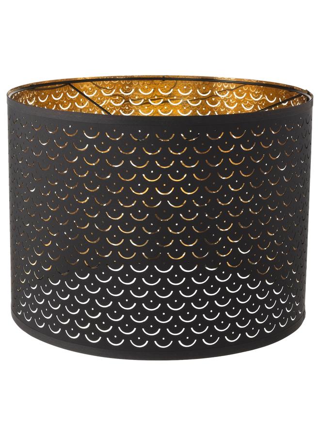 erorex Lamp shade, black/brass-colour, 44 cm - Image 1