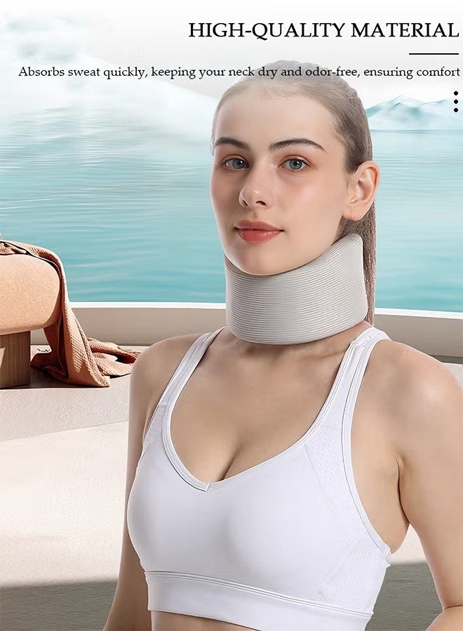 Happy D Neck Brace,Soft Foam Neck Support Universal Neck Support for Women Men, Neck Pain And Support, Soft Sponge Neck Sleep Care, Adjustable Sleep Neck Care, Relieve Neck Pain And Spinal Pressure - Image 2