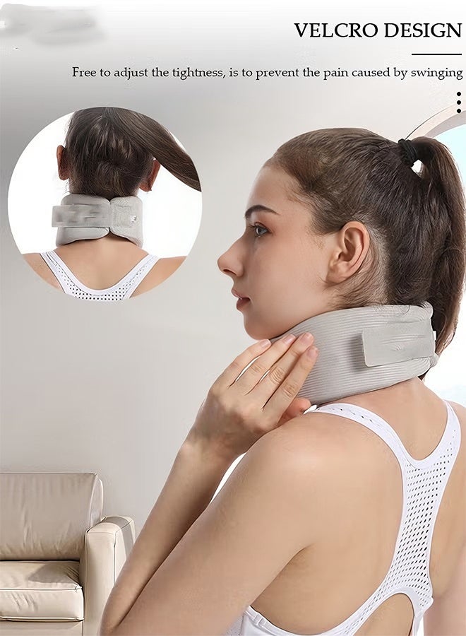 Happy D Neck Brace,Soft Foam Neck Support Universal Neck Support for Women Men, Neck Pain And Support, Soft Sponge Neck Sleep Care, Adjustable Sleep Neck Care, Relieve Neck Pain And Spinal Pressure - Image 5