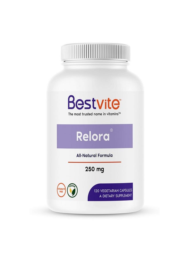 BESTVITE - Relora 250Mg (120 Vegetarian Capsules) Clinically Researched No Fillers No Stearates No Flow Agents Vegan Non Gmo Gluten Free - Image 1