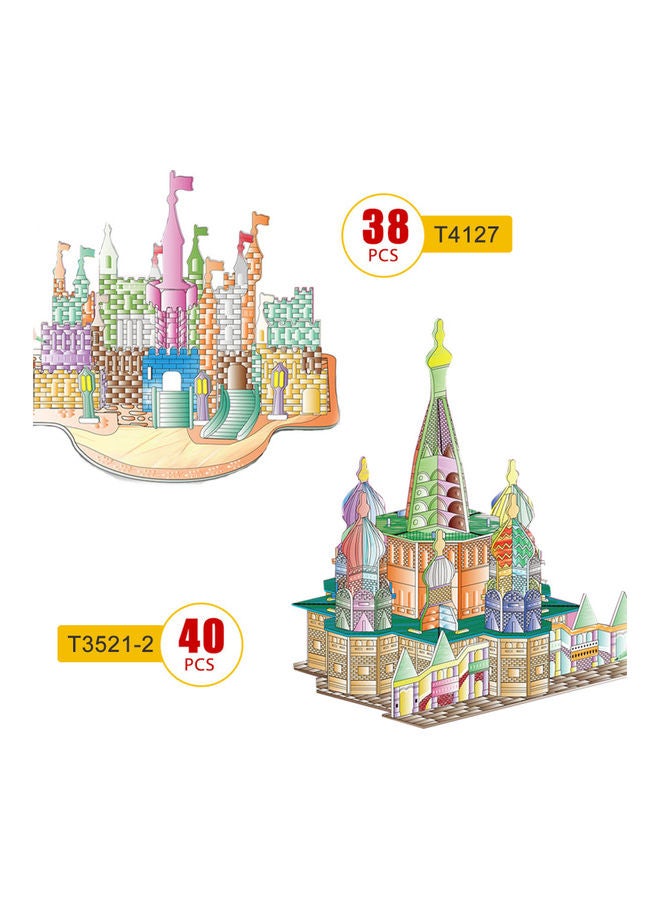 لعبة تركيب الصور المقطعة بتصميم قلعة ثلاثية الأبعاد - 38 قطعة - Image 3