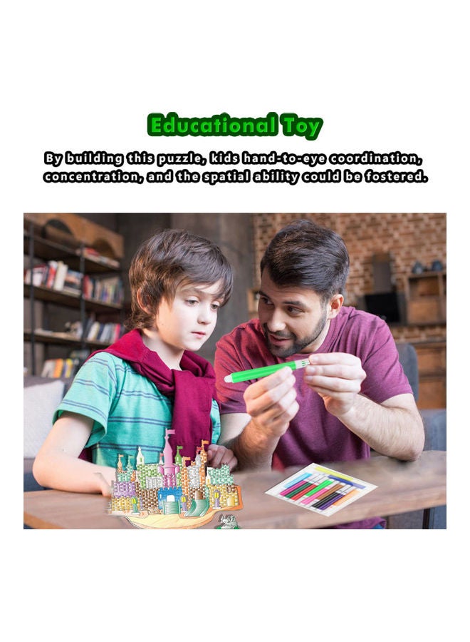 لعبة تركيب الصور المقطعة بتصميم قلعة ثلاثية الأبعاد - 38 قطعة - Image 5